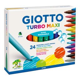 Pennarelli GIOTTO Turbo Maxi assortiti 24 pezzi