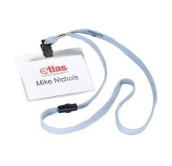 En_portanomi con cordoncino grigio 10 pz