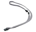 Durable Cordoncino In Tessuto 1X44 Cm Con Clip In Plastica Grigio 10 Unità