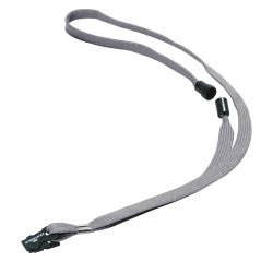 Durable Cordoncino In Tessuto 1X44 Cm Con Clip In Plastica Grigio 10 Unità