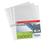 Buste a perforazione Universale Favorit Superior 22 x 30 cm trasparente polipropilene finitura liscia lucida spessore alto 50 unità