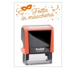 Timbro Trodat Printy 4912 "Festa in maschera" arancione