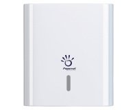 Papernet Hand Towel Dispenser 406713 Plastic Wall Mountable White 14.5 x 14.5 x 33.6 cm