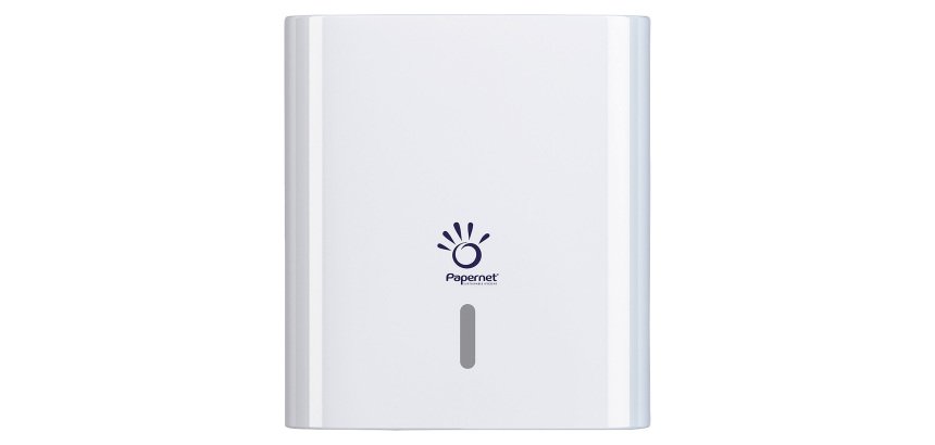 Papernet Hand Towel Dispenser 406713 Plastic Wall Mountable White 14.5 x 14.5 x 33.6 cm