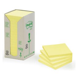 Post-it in carta riciclata Giallo Canary 76 x 76 mm 16 unità