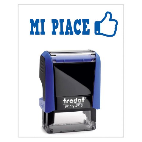 Timbro Trodat Printy 4910 "Mi piace" blu