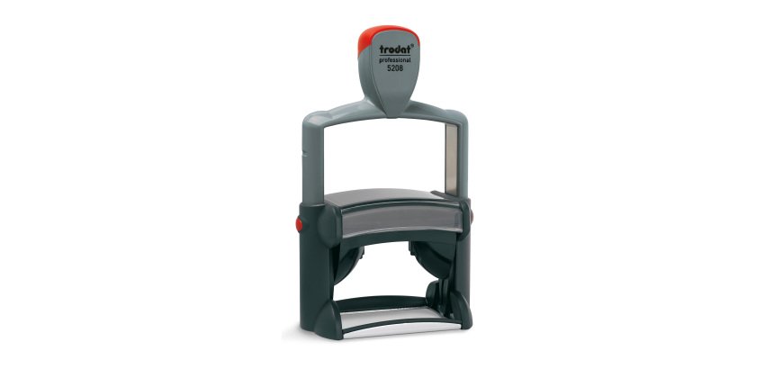 Timbro Trodat Professional 5208 personalizzato 68 x 47 mm max 12 righe nero