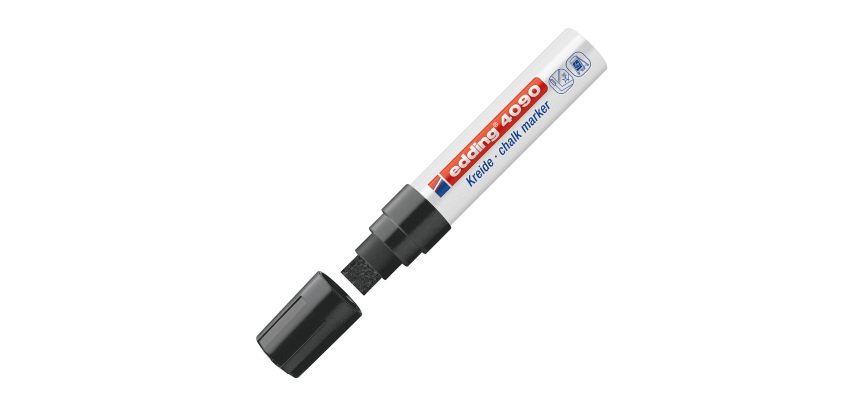 edding Marker Pen 4090 Wedge tip Black