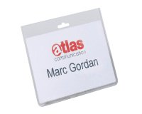 DURABLE Standard Name Badge Landscape 90 x 60 mm Pack of 20