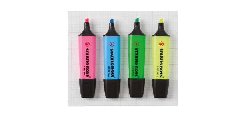 STABILO BOSS ORIGINAL Highlighter Assorted Medium Chisel 2-5 mm Refillable Pack of 10