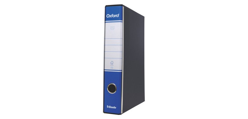 Registratore Commerciale dorso 5 cm Oxford Esselte in cartone 2 anelli A4 blu 6 pezzi