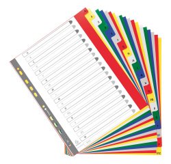 Exacompta Indices 90E A4+ Assorted Polypropylene 24.5 cm