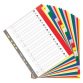 Divisori alfabetici in polipropilene Exacompta assortiti 20 tasti A4 maxi 24,5 x 29,7 cm
