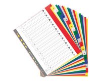 Exacompta Indices 90E A4+ Assorted Polypropylene 24.5 cm