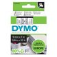 DYMO S0720670 Nastro Standard D1, 9 mm x 7 m, Nero su Trasparente