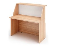 Bancone reception noce/bianco 1.200 x 761 x 1.170 mm