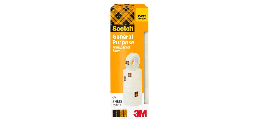 Nastro adesivo Scotch 508 polipropilene 19 mm x 33 m trasparente 8 rotoli