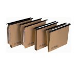 Cartelle Sospese Ecologica per Cassetti interasse 39÷39,8 cm, Fondo ad U 3 cm, Confezione da 25 p.zi, Colore Avana