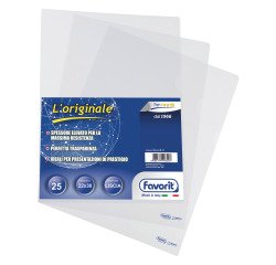 Buste a ''L'' FAVORIT The Original A4 universale Trasparente naturene 25 unità