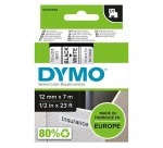 DYMO S0720530 Nastro Standard D1, 12 mm x 7 m, Nero su Bianco