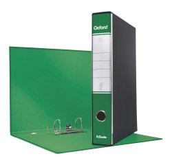 Registratore Commerciale dorso 5 cm Oxford Esselte in cartone 2 anelli A4 verde 6 pezzi