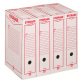 Scatole archivio in cartone bianco formato legale Storage Acco King Mec dorso 9 cm 32 unità