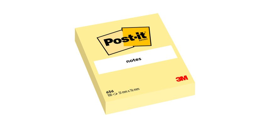 Post-it Sticky Notes 51 x 76 mm Canary Yellow 12 Pads of 100 Sheets
