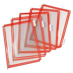 Pannelli per leggio Tarifold Rosso A4 23,5 x 31 cm 10 unità