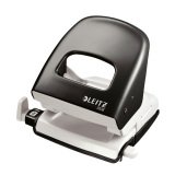 Leitz NeXXt Metal 2 Hole Punch 5008 30 Sheets Black