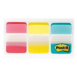 Index Post-it Strong Assortiti senza rigatura 25,4 x 38,1 mm 2,5 x 3,8 cm 3 unità da 22 segnapagina