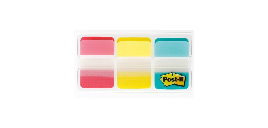 Index Post-it Strong Assortiti senza rigatura 25,4 x 38,1 mm 2,5 x 3,8 cm 3 unità da 22 segnapagina