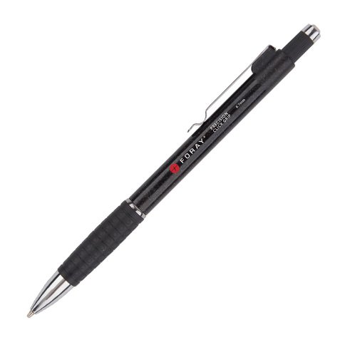 Foray Mechanical Pencil Precision Click Grip Bullet 0.7 mm Black