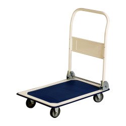 Carrello con pianale orizzontale in lamiera rinforzata, portata 150 kg