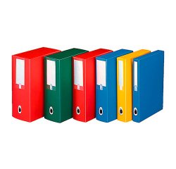 Speciale promozione composta da 15 Scatole in polipropilene Progetto Plus Leonardi dorso 15 cm colore verde di cui 2 in omaggio