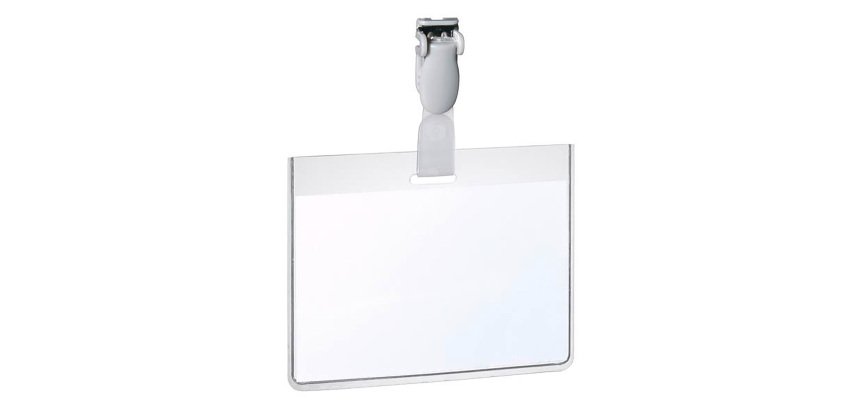 DURABLE Portanome 60x90 mm Eurobadge con clip 25 unità