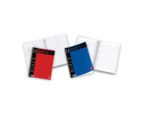 Blocchi spiralati Pigna Liberty Rosso, Blu A righe microperforazione A4+ 22 (l) x 29,7 (h) cm 70 g/m² 5 Pezzi