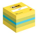 Post-it Sticky Notes Cube 51 x 51 mm Lemon Assorted Colours 400 Sheets