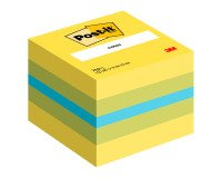 Post-it Sticky Notes Cube 51 x 51 mm Lemon Assorted Colours 400 Sheets