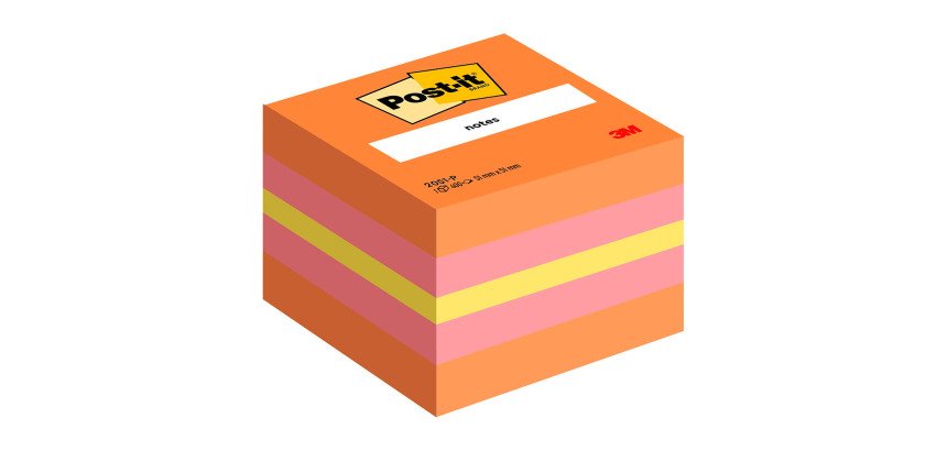 Mini Cubo Post-it Assortito 51 x 51 mm da 400 fogli
