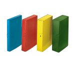 Confezione convenienza 5+5 Scatole progetto Bruneau giallo in cartone rivestito dorso 2 cm 25 x 35 cm