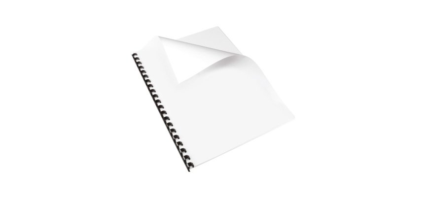 A4 covers in white 250 micron cardboard 100 units