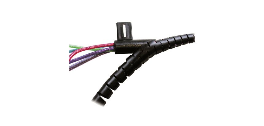 Raccoglicavi cable zip nero