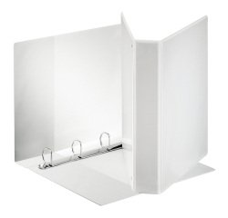 Raccoglitore ad anelli Esselte 4 anelli pp eco-compatibile A4 bianco