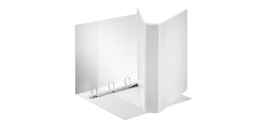 Raccoglitore ad anelli Esselte 4 anelli pp eco-compatibile A4 bianco