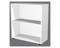 Libreria Avila bassa 1 ripiano l 76 x p 32 x h 81,5 cm colore bianco