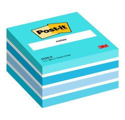 Cubo Post-it Pastello Blu 76 x 76 mm da 450 fogli