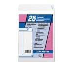 Buste a sacco Blasetti C4 80 g/m² bianco senza finestra chiusura autoadesiva 25 unità