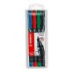 STABILO Porous Point Pen 843/4 Red, Blue, Black, Green Pack 4