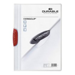 Durable Clear Swingclip® File – Red