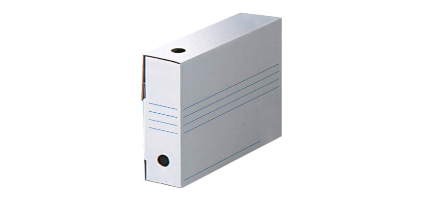 Boxes archive Bruneau legal size white cardboard spine 8 cm 25 units